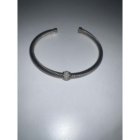 David Yurman Jewelry - David Yurman Cable Classics Bracelet with Diamonds in Sterling Silver